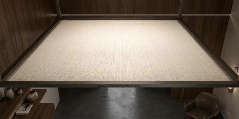 Kangaslaed lähivaade — tekstuur ja ühtlane taustvalgustus