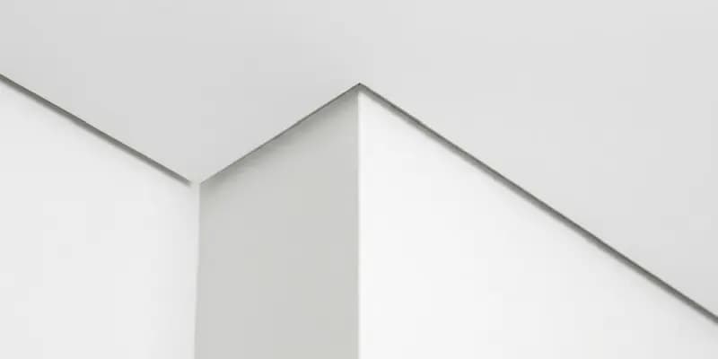 Varjuprofiil lähivaade — täpne eraldusriba laes